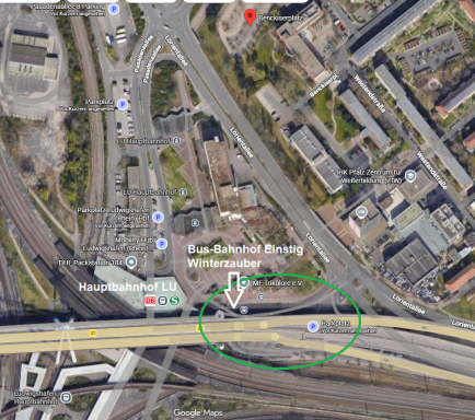 (1) Shuttle Einstig Winterzauber. Busbahnhof beim Hauptbahnhof, 67059 Ludwigshafen am Rhein